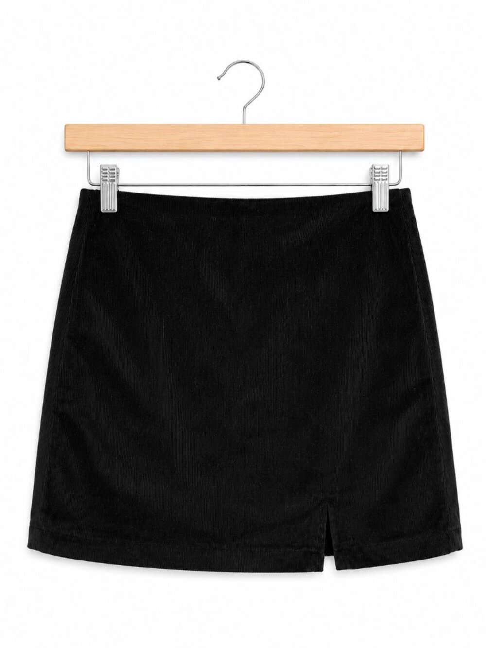 FOREVER 21 | Black Corduroy Zip-Up Mini Skirt – Women’s Medium